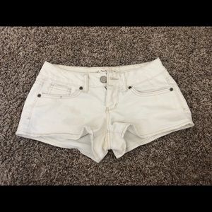SO white denim shorts size 0